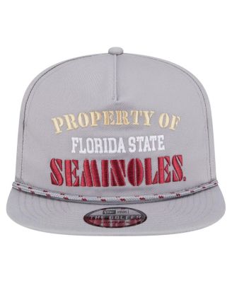 Men's Gray Florida State Seminoles Golfer Vintage Adjustable Hat