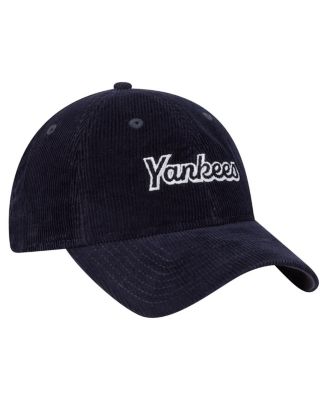 Women's Navy New York Yankees Corduroy 9TWENTY Adjustable Hat