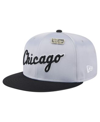 Men's Gray/Black Chicago White Sox Satin 59FIFTY Fitted Hat