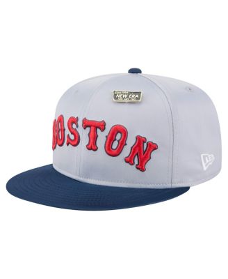 Men's Gray/Navy Boston Red Sox Satin 59FIFTY Fitted Hat