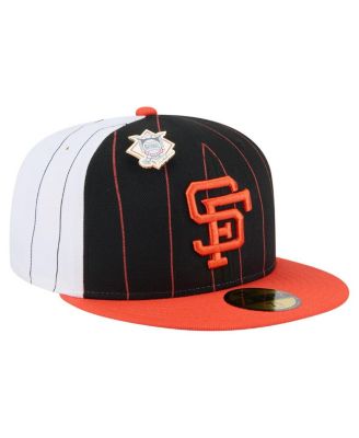Men's Black San Francisco Giants Pinstripe 59FIFTY Fitted Hat