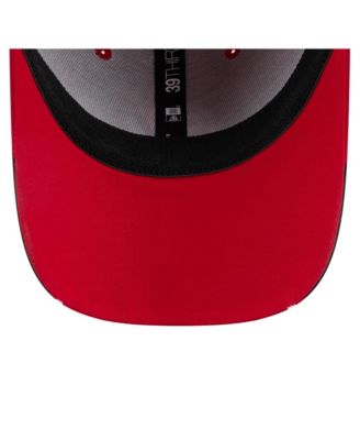 Men's Red New Jersey Devils Linear Featherweight 39THIRTY Flex Hat