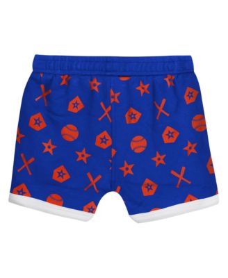 Baby Boys and Girls 2-Piece Blue New York Mets On Deck Diaper Cover Set