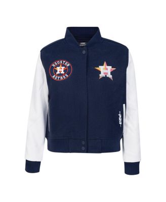 Women's Navy Houston Astros Game Day Classics Wool Varsity Jacket