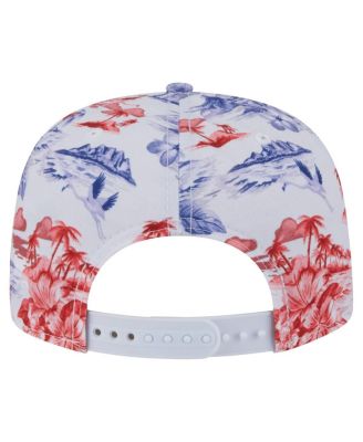 Men's White St. Louis Cardinals Printed Island Golfer Snapback Hat