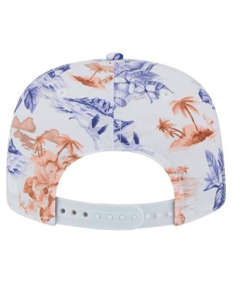 Men's White Houston Astros Printed Island Golfer Snapback Hat