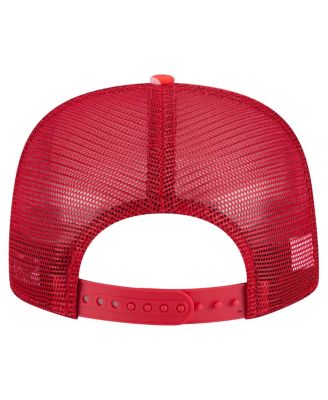 Men's Red St. Louis Cardinals Adventure Pattern Golfer Trucker Snapback Hat