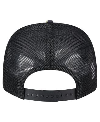 Men's Black Texas Rangers Adventure Drinks Pattern 9SEVENTY Stretch-Snap Hat