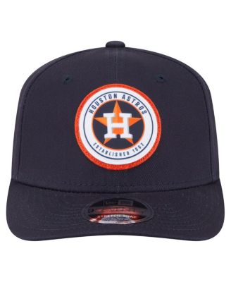 Men's Navy Houston Astros Circle Patch 9SEVENTY Stretch-Snap Hat
