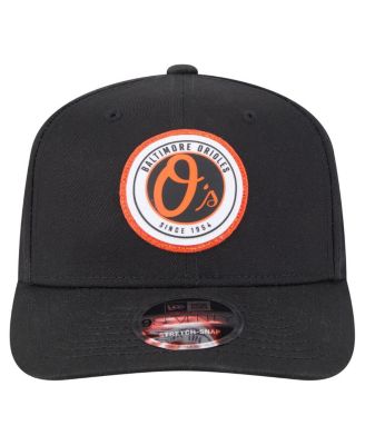 Men's Black Baltimore Orioles Circle Patch 9SEVENTY Stretch-Snap Hat
