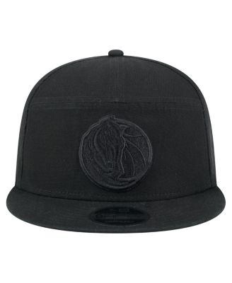 Men's Black Dallas Mavericks Adventure Canvas Split Panel 9FIFTY Snapback Hat