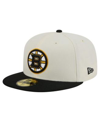 New Era - Men's White Boston Bruins Chrome Two-Toned 59FIFTY Fitted Hat