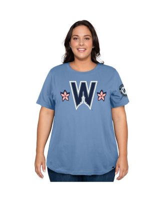 Women's Powder Blue Washington Nationals 2025 City Connect Plus Size T-Shirt