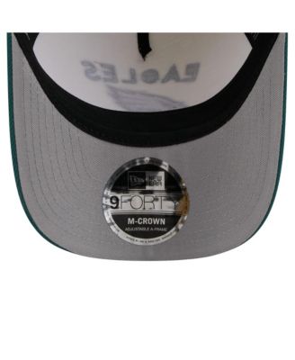 Men's Cream/Midnight Green Philadelphia Eagles 2025 NFL Draft 9FORTY A-Frame M-Crown Adjustable Hat