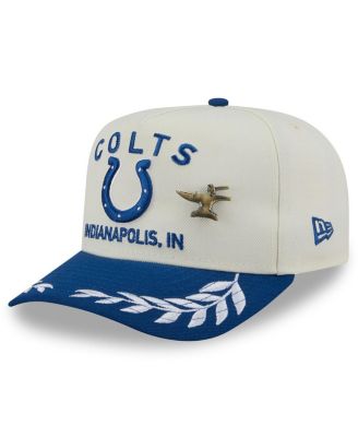 New Era - Men's Cream/Royal Indianapolis Colts 2025 NFL Draft A-Frame 59FIFTY Fitted Hat