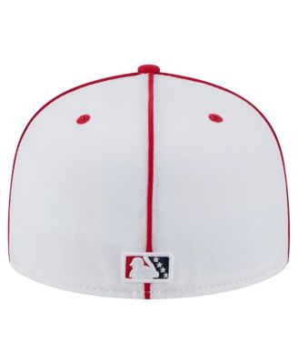 Men's White/Red Memphis Redbirds Authentic Collection 59FIFTY Fitted Hat