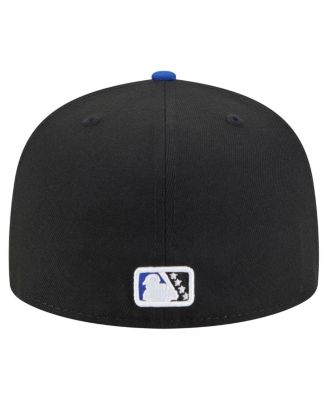 Men's Black/Blue Biloxi Shuckers Authentic Collection 59FIFTY Fitted Hat