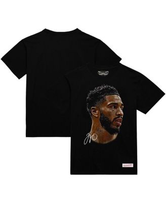 Mitchell & Ness - Men's and Women's Jayson Tatum Black NBA Real Big Face Player T-Shirt