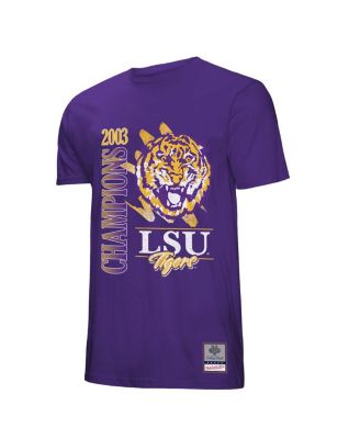 Men's Purple LSU Tigers Retro Brush Mineral Wash T-Shirt