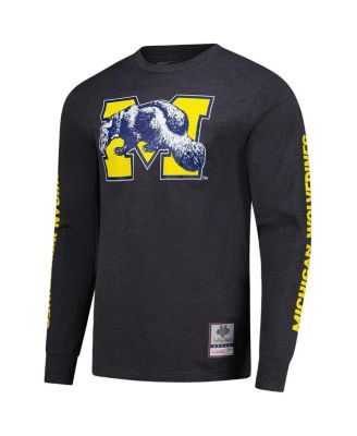 Men's Charcoal Michigan Wolverines Team Pride Long Sleeve T-Shirt