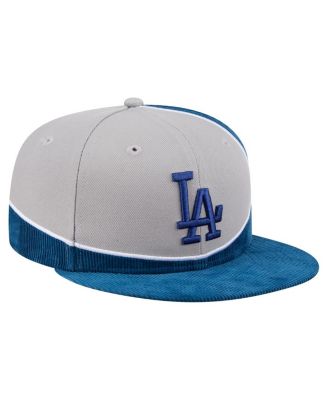 Men's Royal/Gray Los Angeles Dodgers Retro Split Corduroy Snapback Hat