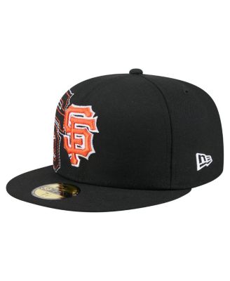 Men's Black San Francisco Giants Yarn Stitch 59FIFTY Fitted Hat