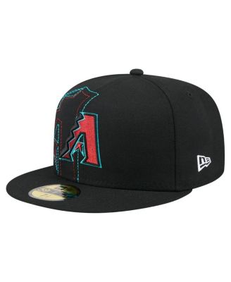 Men's Black Arizona Diamondbacks Yarn Stitch 59FIFTY Fitted Hat