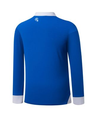Men's Blue El Salvador National Team 2025 Home Replica Long Sleeve Jersey