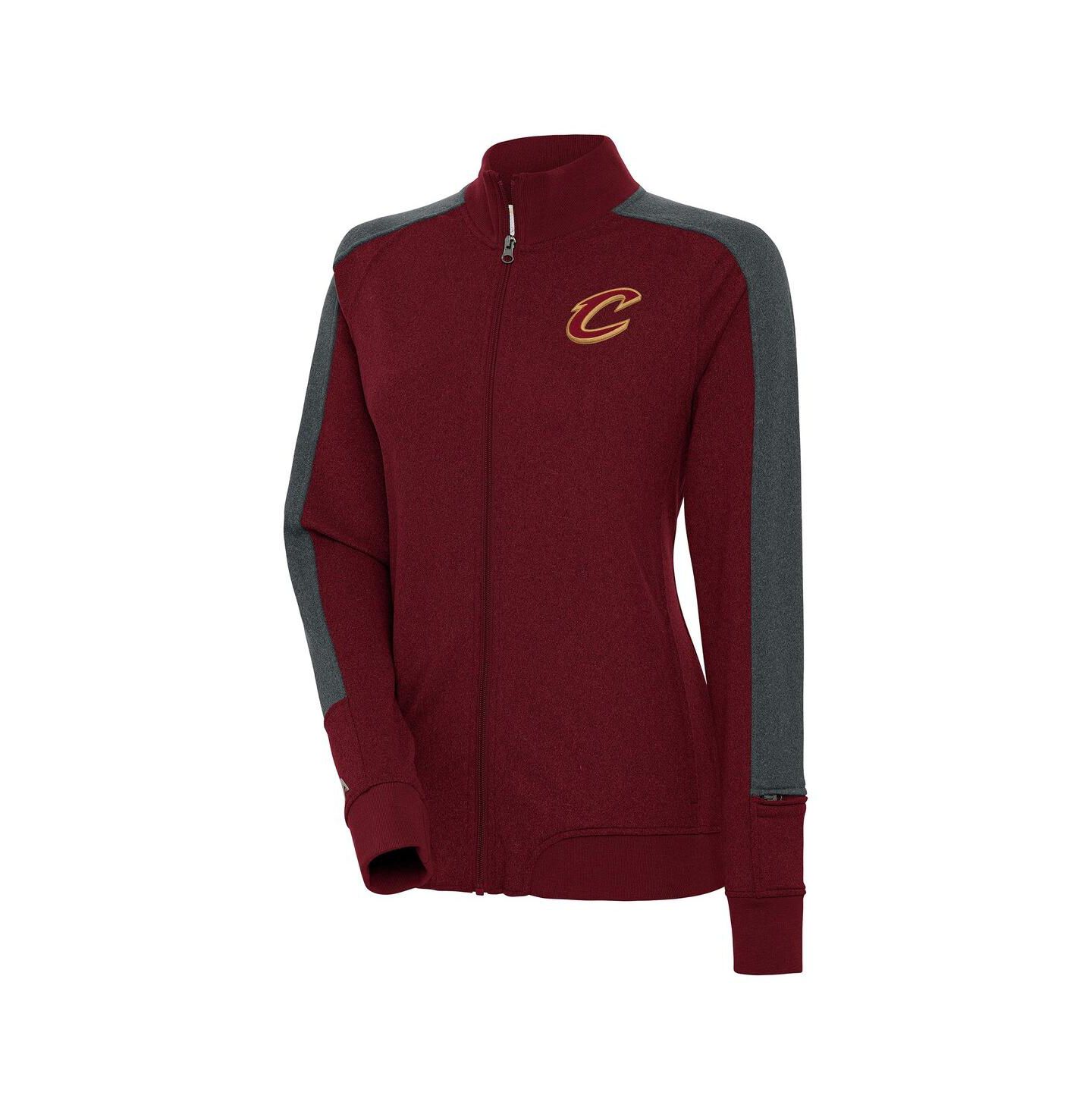 Женская куртка Antigua Wine Cleveland Cavaliers Strike Full-Zip Track Jacket — фото 1