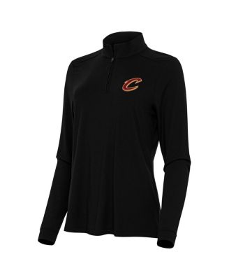 Women's Black Cleveland Cavaliers Intent Quarter-Zip Top