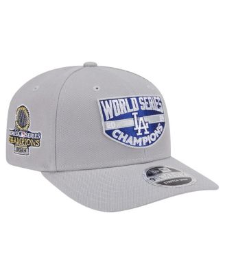 New Era - Men's Gray Los Angeles Dodgers 2024 World Series Champions 9SEVENTY Adjustable Hat