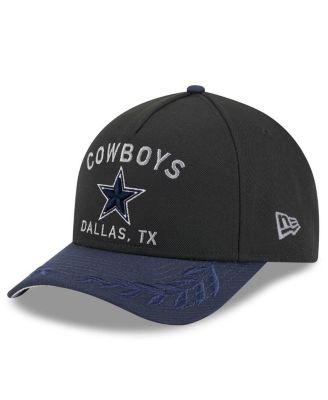 New Era - Men's Black/Navy Dallas Cowboys 2025 NFL Draft 9FORTY A-Frame M-Crown Adjustable Hat