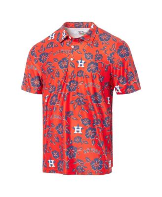 Men's Orange Houston Astros Pua Performance Polo Shirt