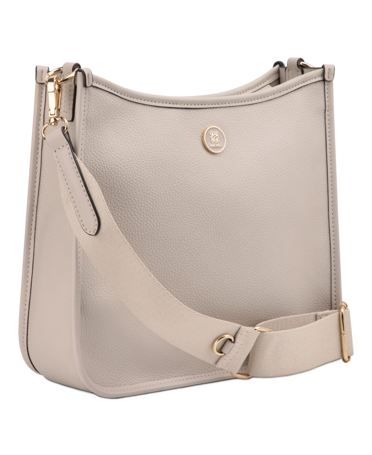 Shop Nine West Nalini Large Swing Crossbody Bag In Cement