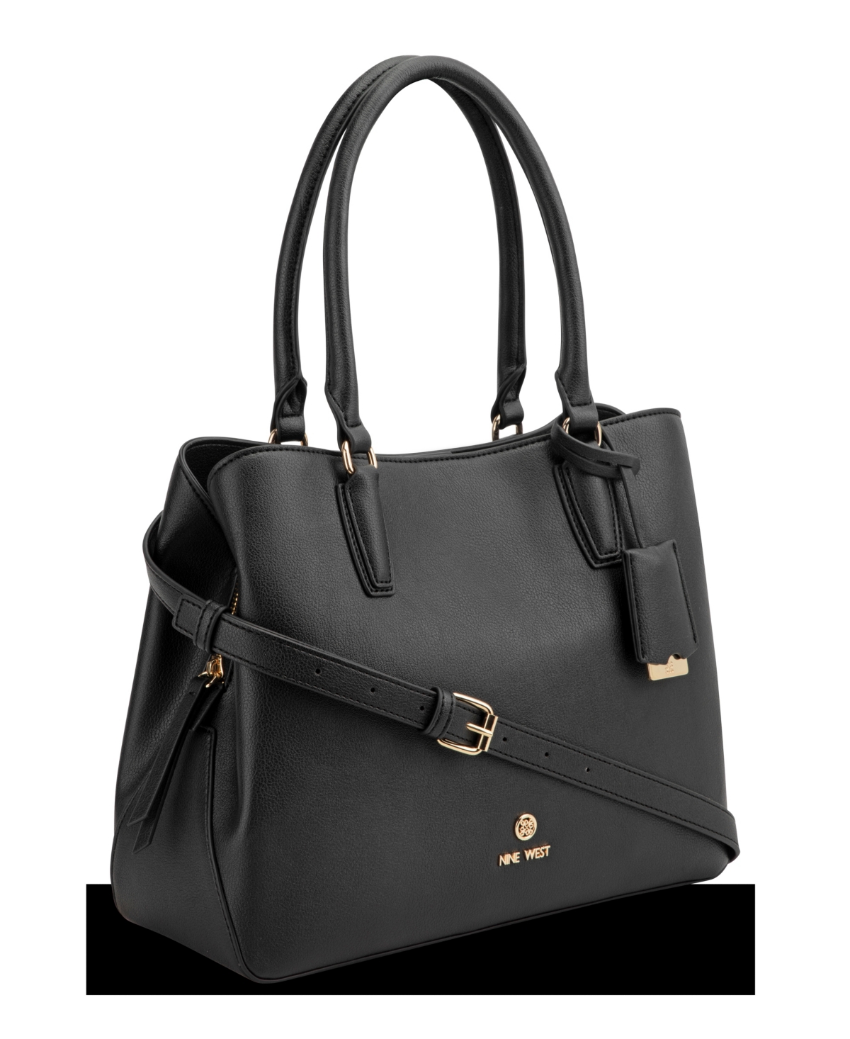 Nine West Lakelyn Carryall Large Satchel Bag In Black