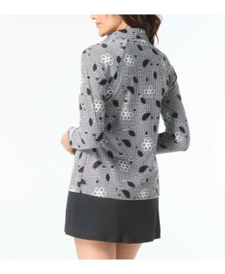 Women's Swim Zip Front Rash Guard