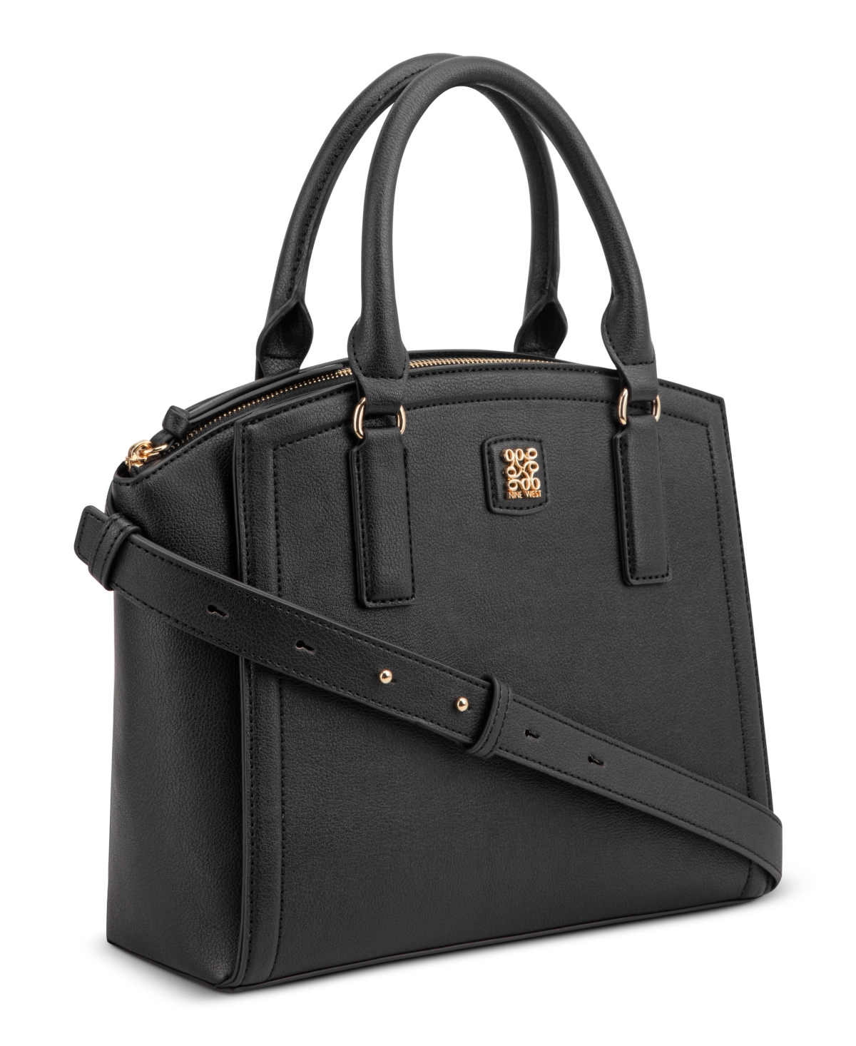 Nine West Coen Medium Satchel Bag In Black
