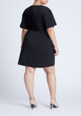Women's Poplin Twist Mini Dress