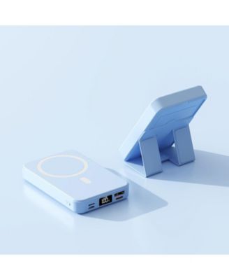 10000mAh Portable Magnetic Wireless Charge Power Bank w/ Phones Stand