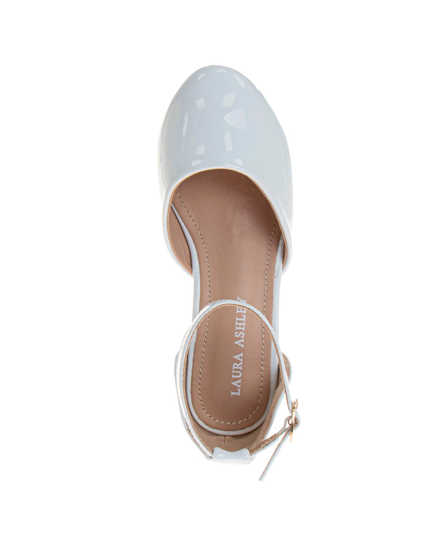 Туфли Laura Ashley Low Heeled Dress Shoes для девочек, цвет: Белый лаковый — фото 6