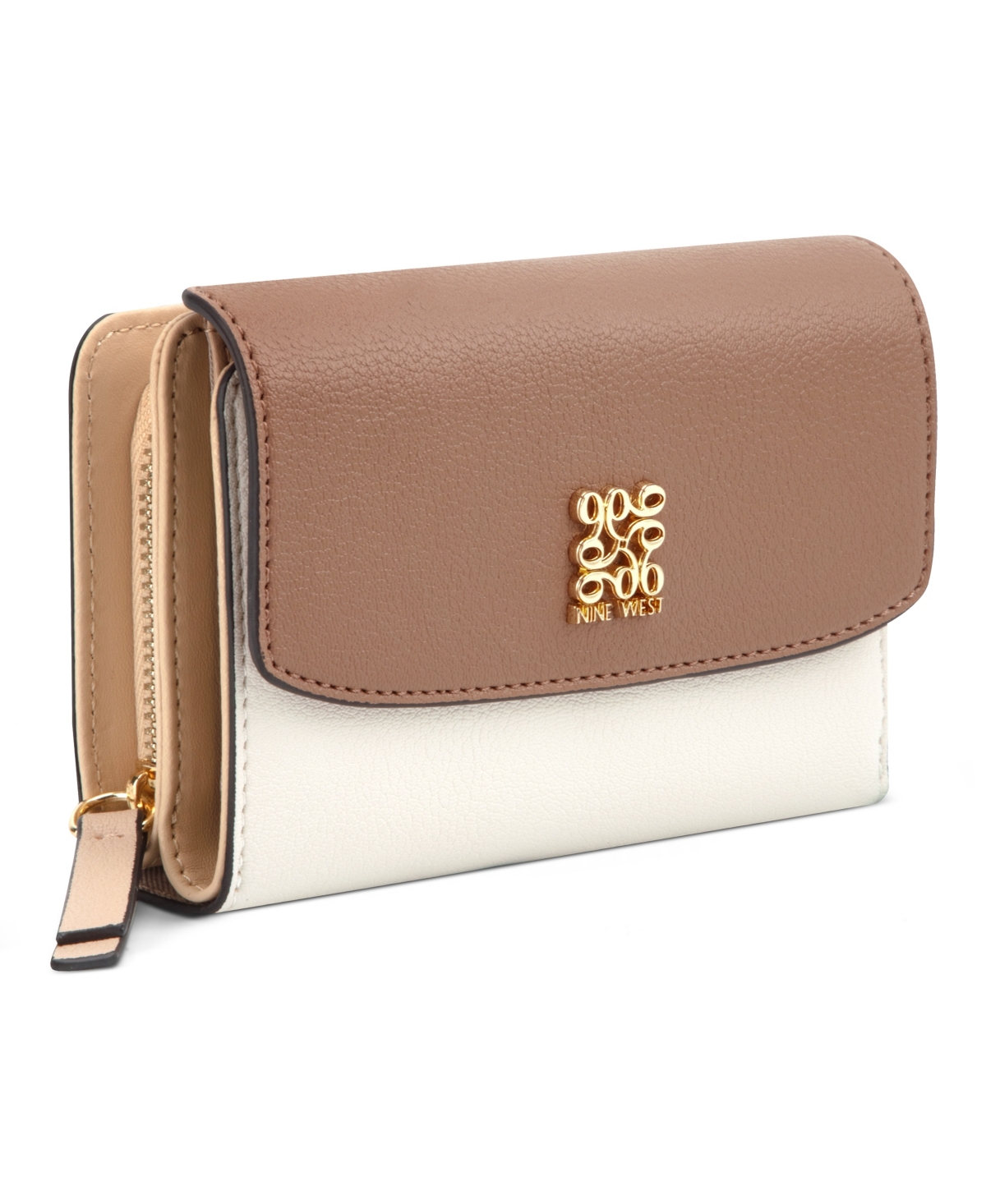 Nine West Coen French Wallet In Milk Multi