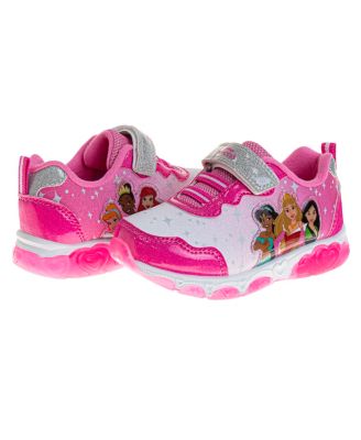 Toddler Girls Princess Hook and Loop Sneakers