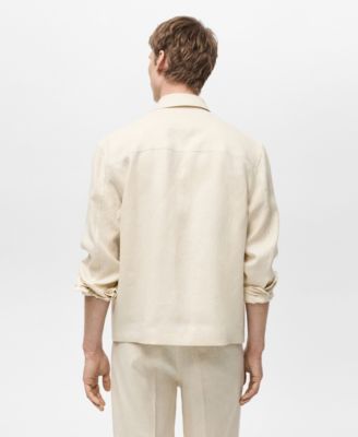 Men's Linen Full-Zip Jacket
