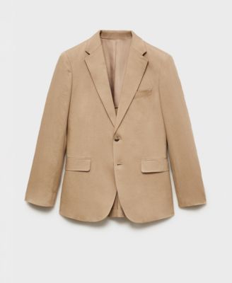 Men's Linen Slim-Fit Suit Blazer