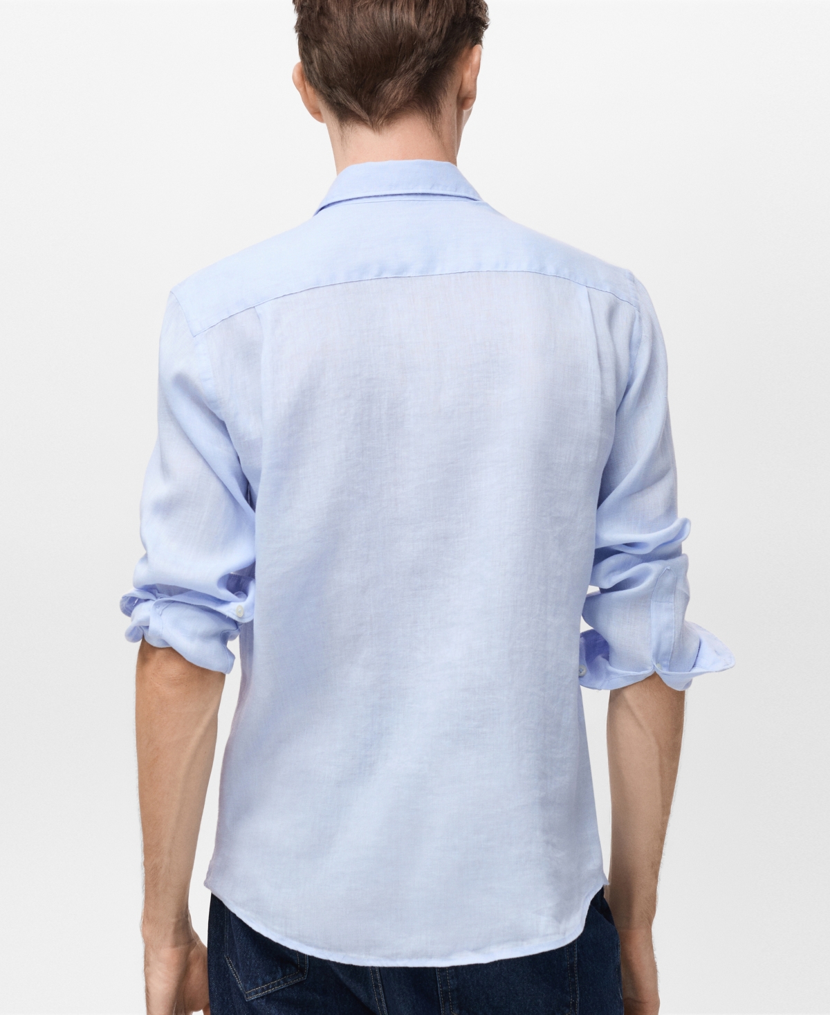 Mango Men's Regular-Fit Linen Shirt