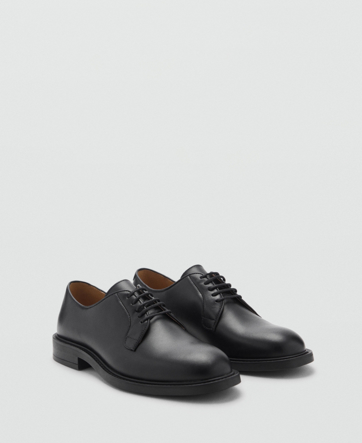 Men's Leather Suit Shoes - Black