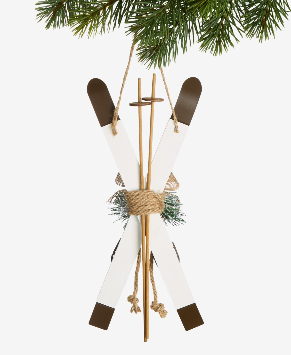 Holiday Lane Nordic Wonderland Skis Ornament, Macy's Exclusive In Multi