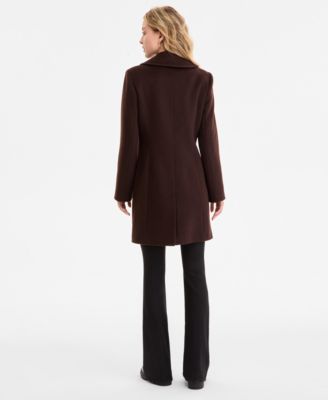 Women's Collared Button-Front Coat, Exclusively at Macy's, P/XXS-XXL