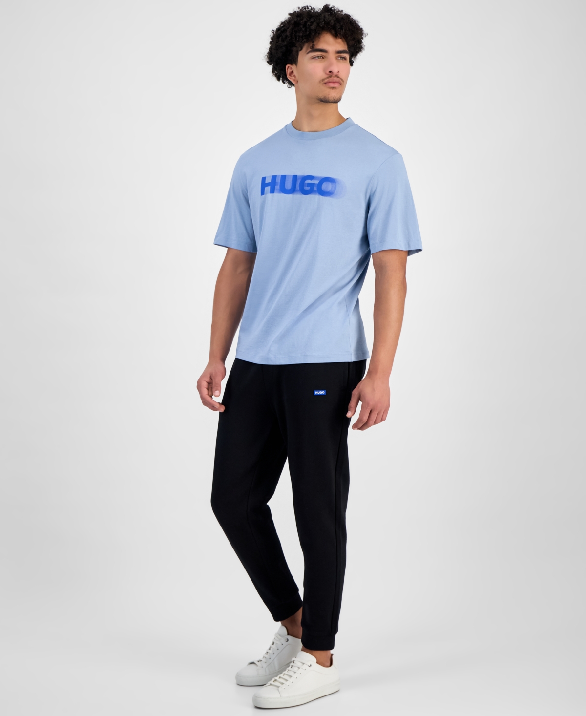 Hugo Boss Hugo By  Men's Logo T-shirt In Blue
