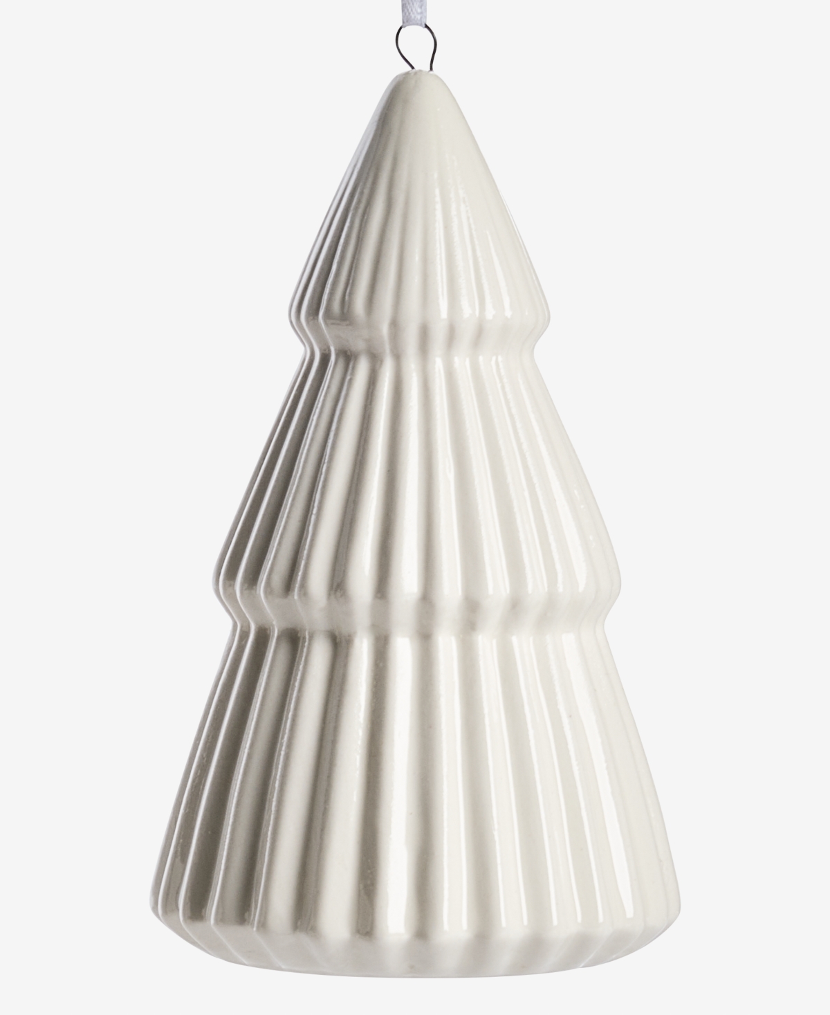 Holiday Lane Nordic Wonderland Ceramic Tree Ornament, Macy's Exclusive In Transparent